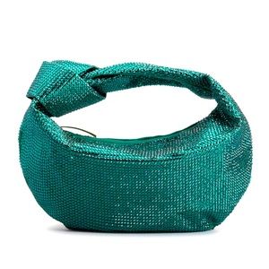 Emerald green rhinestone special edition “Jodie” style Bottega Veneta bag